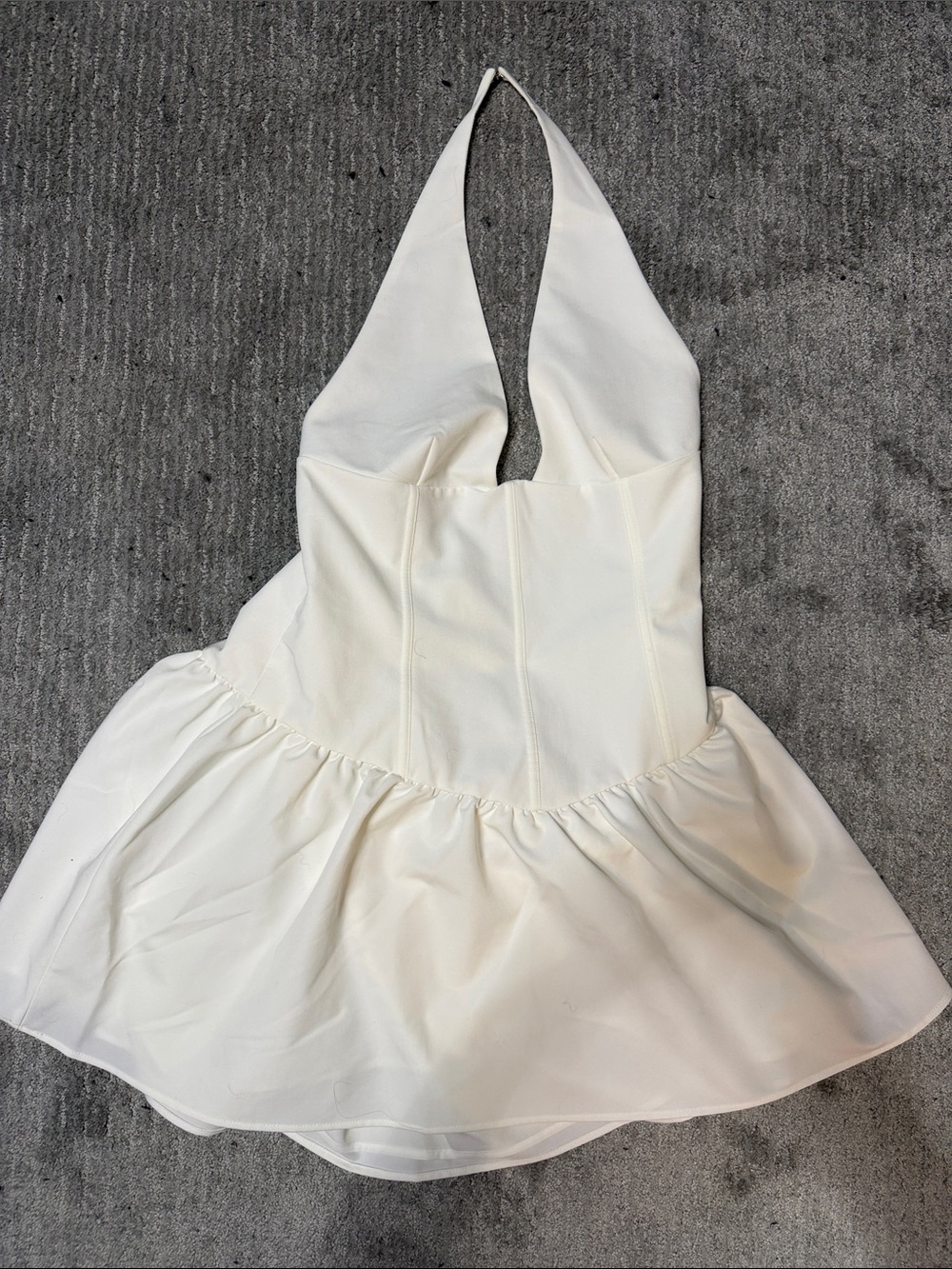 White Fox white Halter dress